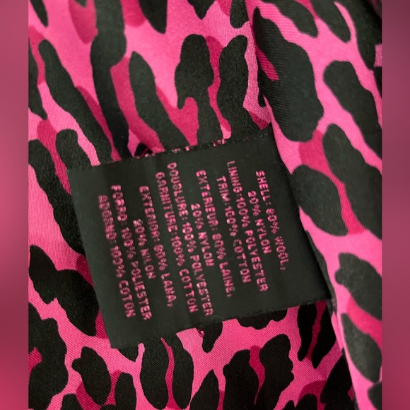 BETSEY JOHNSON Black Wool Pea Coat - Size 8 - Picture 9 of 12